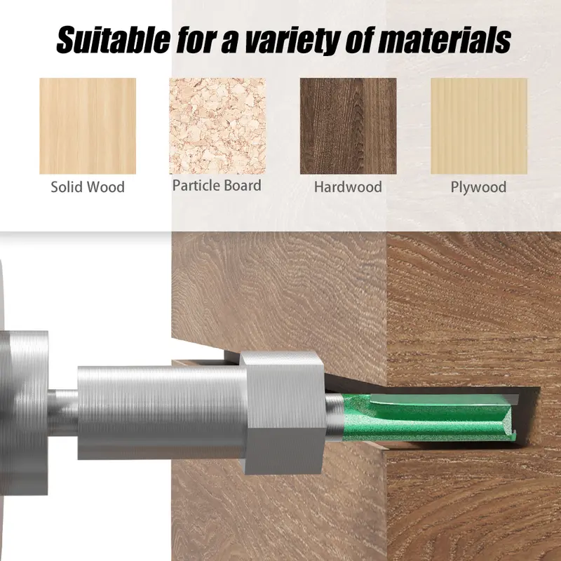 3mm-20mm Diameter 8mm Shank Straight Bit Tungsten Carbide Single Double Flute Router Bit Wood Milling Cutter For Woodwork Tool - Image 2