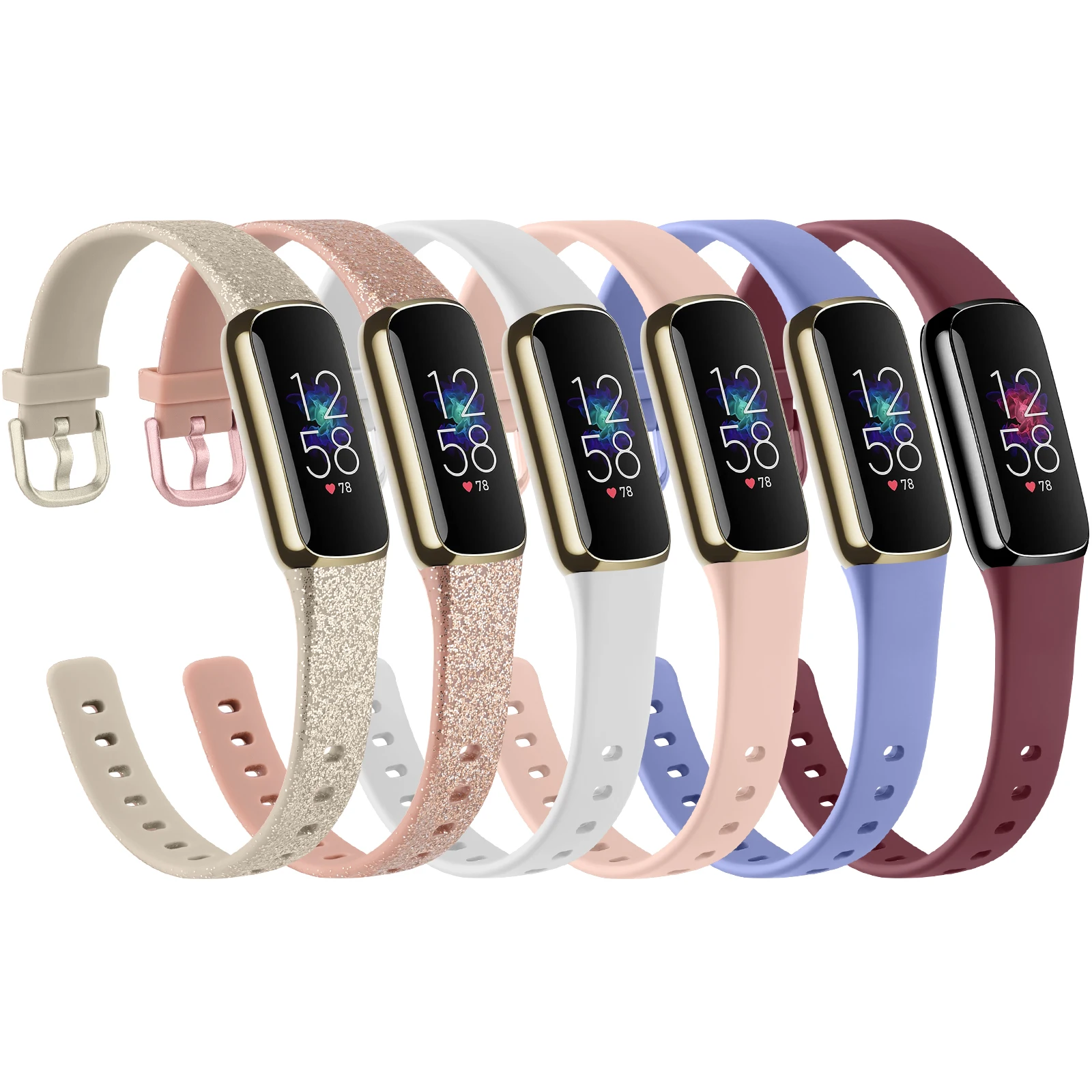 손목 시계 스트랩 Fitbit Luxe Band 소프트 스마트 워치 손목 밴드 교체 밴드 Fitbit Luxe 스트랩 시계 액세서리