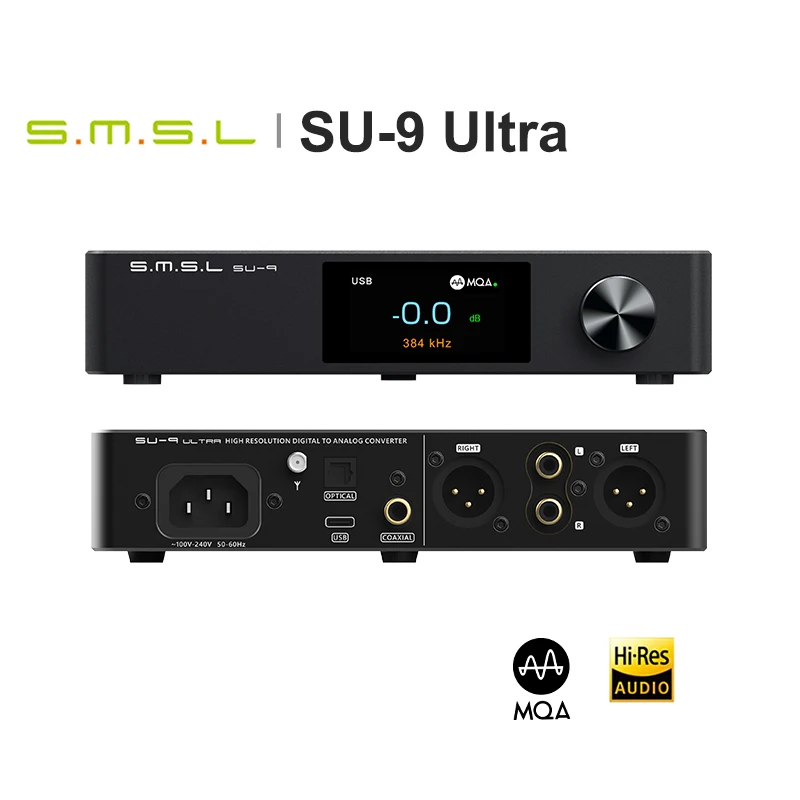Smsl Su-9 Ultra Mqa Dac Ad Alte Prestazioni Akm Ak4191 Ak4499Ex Chip Pcm768 Dsd512 Telecomando Bluetooth Ldac