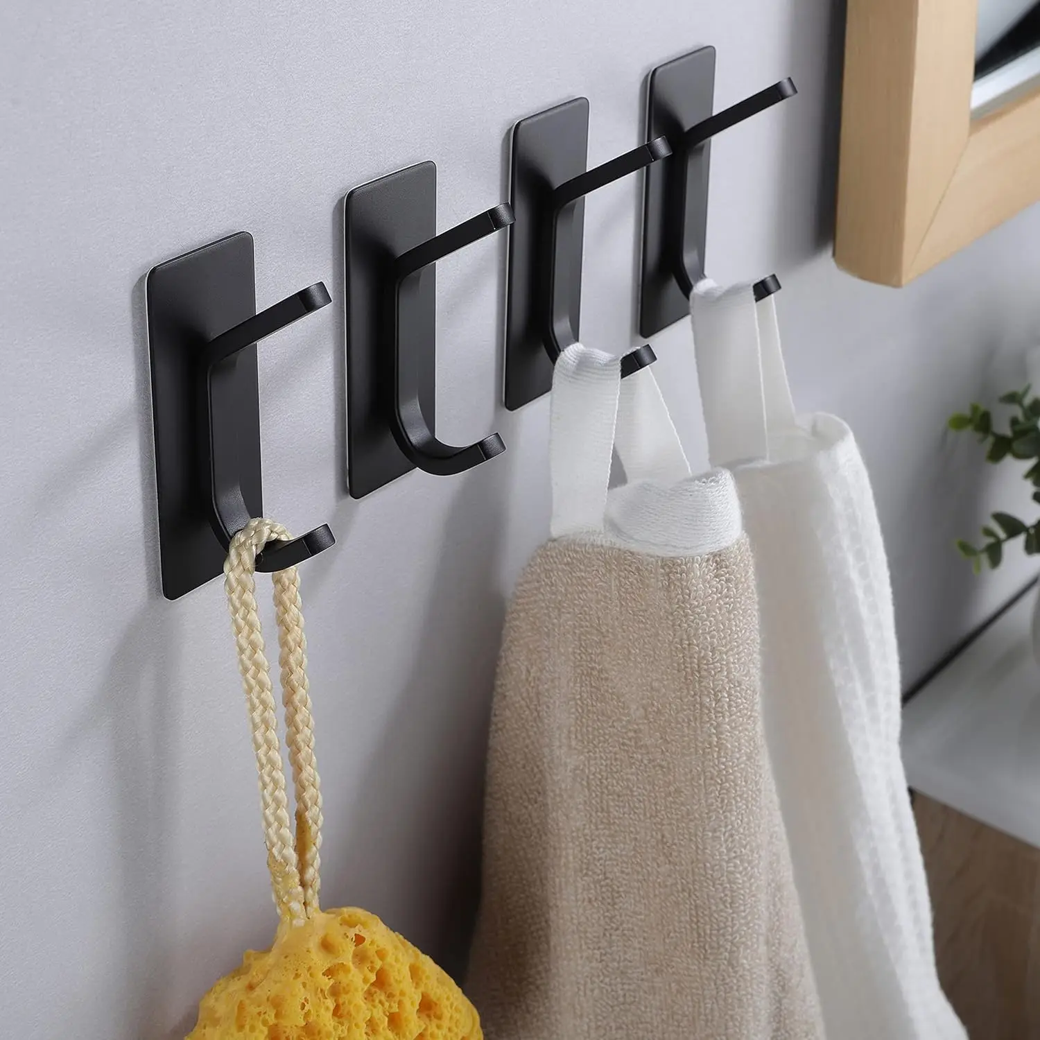 Towel Hooks Self Adhesive Bathroom Hooks 304 Stainless Steel Bathrobe Room Storage Hanger Strong Adhesion Stick Wall Hook self adhesive wall hooks,self adhesive hooks