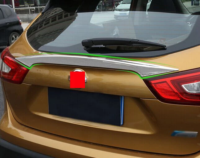 

For Nissan Qashqai J11 2014-2016 ABS Chrome Rear Trunk Lid Cover Trim Big Car Accessories Stickers