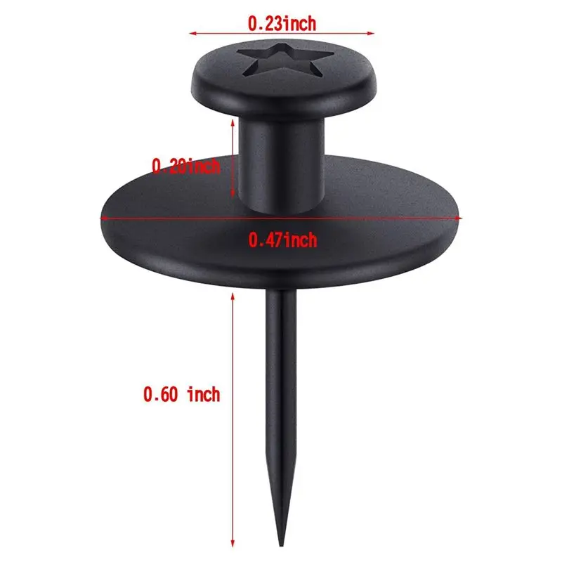 B62B-60팩 실버 양면 그림 걸이용 못, 그림 못, 벽걸이용 못, 사용하기 쉬운 벽걸이용 핀