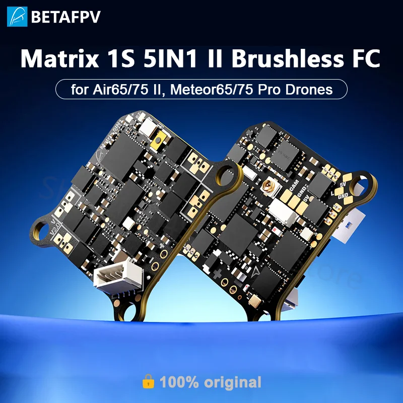 BETAFPV Matrix 1S Brushless Flight Controller 5IN1 V2 Upgraded 12A Continuous ESC for Air65/75 II FPV Drone Accessories