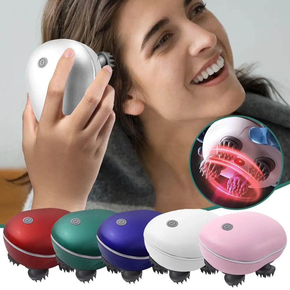 

Electric Smart Massager Body Massager Health Care Relax Neck Scalp Vibrating Head Deep Tissue Shoulder Kneading Massage Dev G1Z6