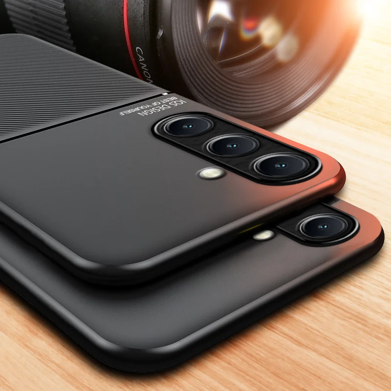 Magnetic Leather Protective Phone Case - Premium Back Cover