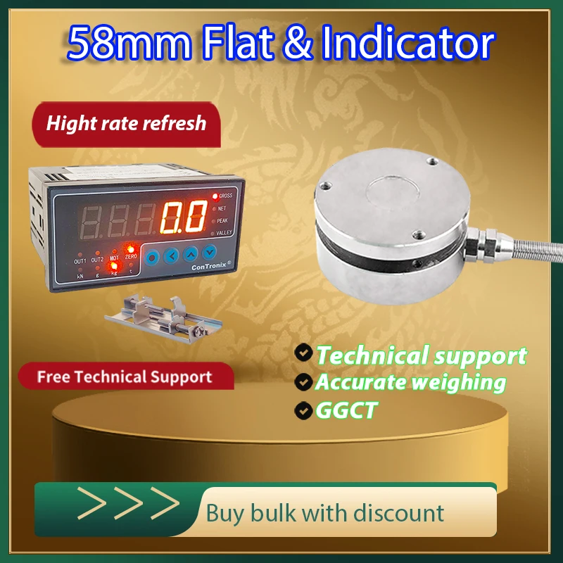 Industrial Loadcell Sensor Set Alloy Steel Weighing Module IP66 Waterproof with LED Display Control Meter for Automation