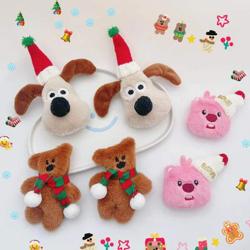

5 шт./партия, новогодние плюшевые украшения для одежды