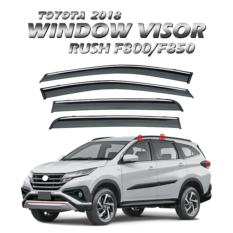 

Window Visor For Toyota Rush F800/F850 2018 2019 2020 2021 2022 Auto Door Visor Weather shields Window Protectors