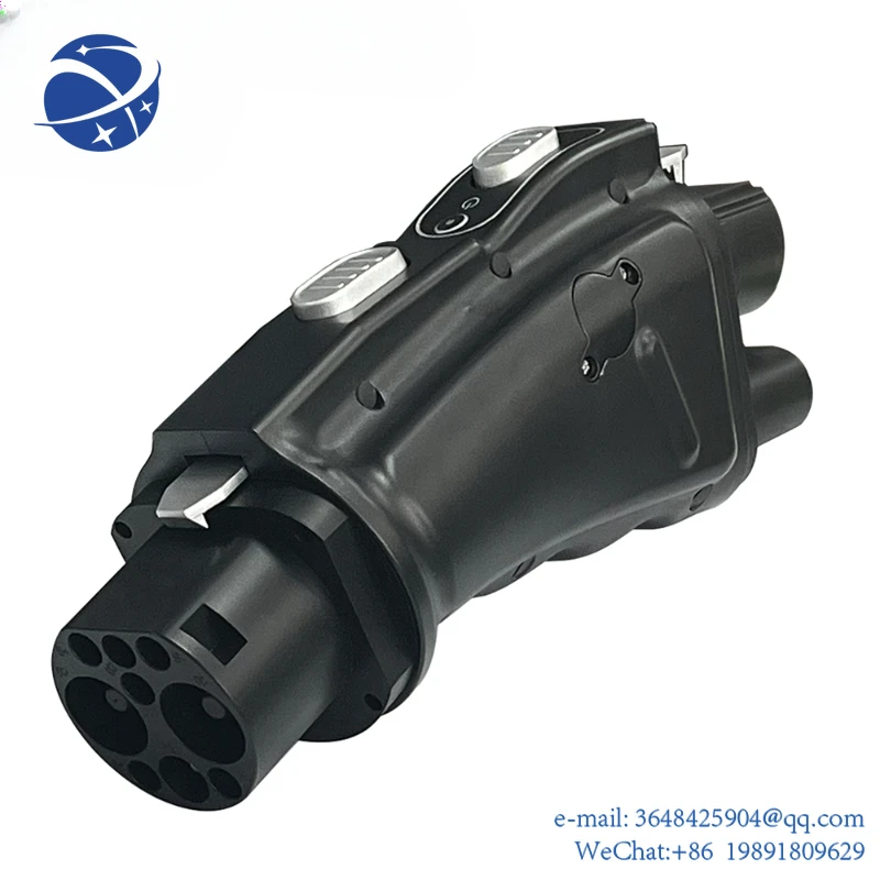 

YYHC 200A 125A EVSE Electric Vehicle Charging Station EV Connectors Socket DC EV Charger Adapter CCS2 to GBT Adapter