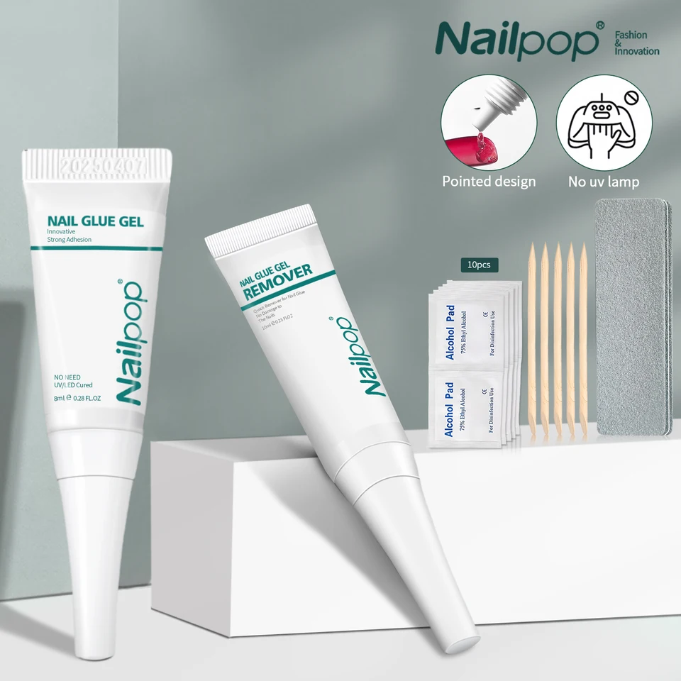 Quick Drying Semi Solid Nail Glue Kit