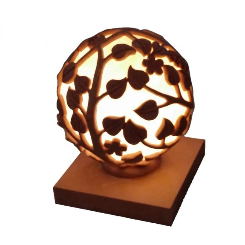 

Cast stone decorative light garden ornament
