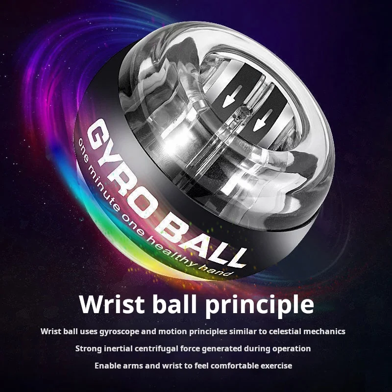 Gyro Ball Gyro Ball for Strengthen Arms Fingers Wrist Bone Wrist Trainer Ball Auto-Start Strengthener Gyroscopic Forearm Exerciser