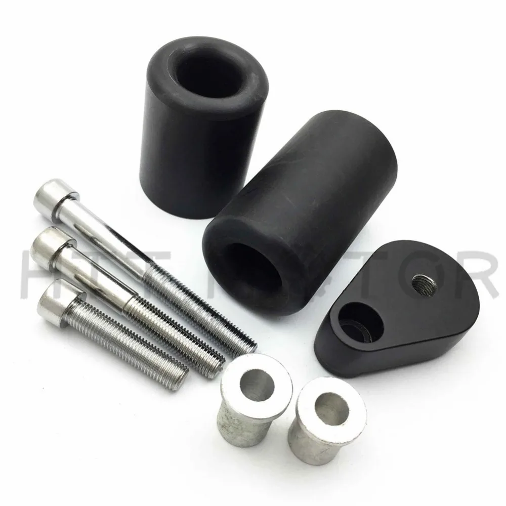 

Aftermarket Free Shipping Motorcycle Parts No Cut Frame Slider Protector for Kawasaki 2007-2008 Ninja ZX-6R ZX6R Black