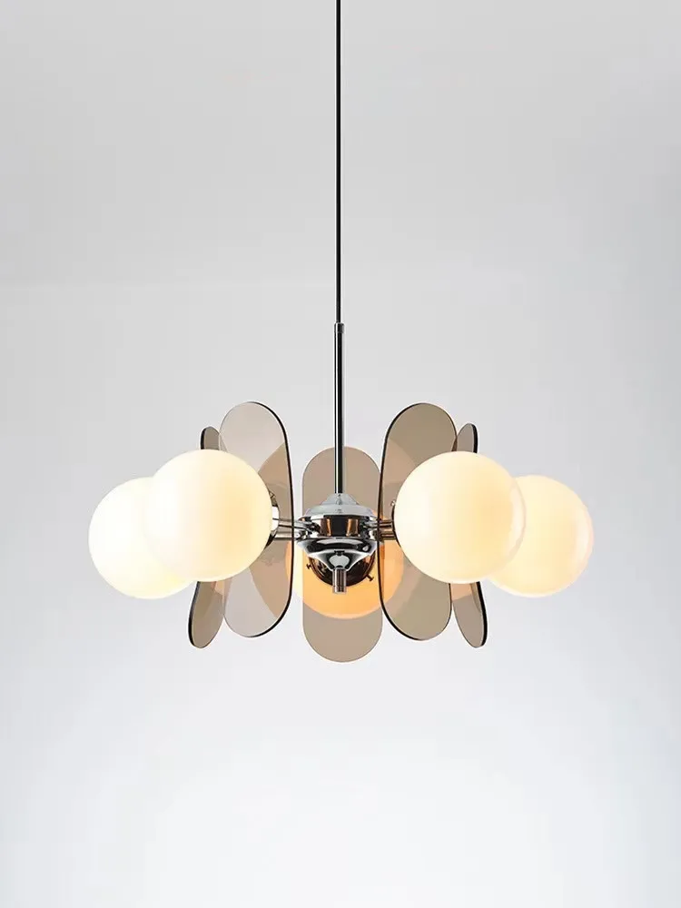 

New Style Bauhaus Retro Dining Room Pendant Lamp Chinese Ancient Style Table Lamp Designer Magic Bean Orange Study Pendant Lamp