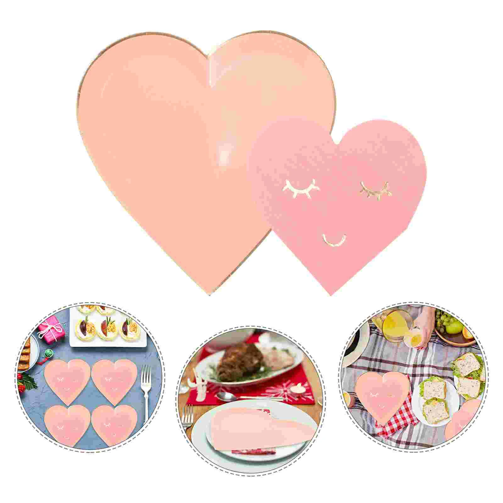 Party Paper Plate Gold Dessert Plates Tableware Food Serving Festive Tissue Child