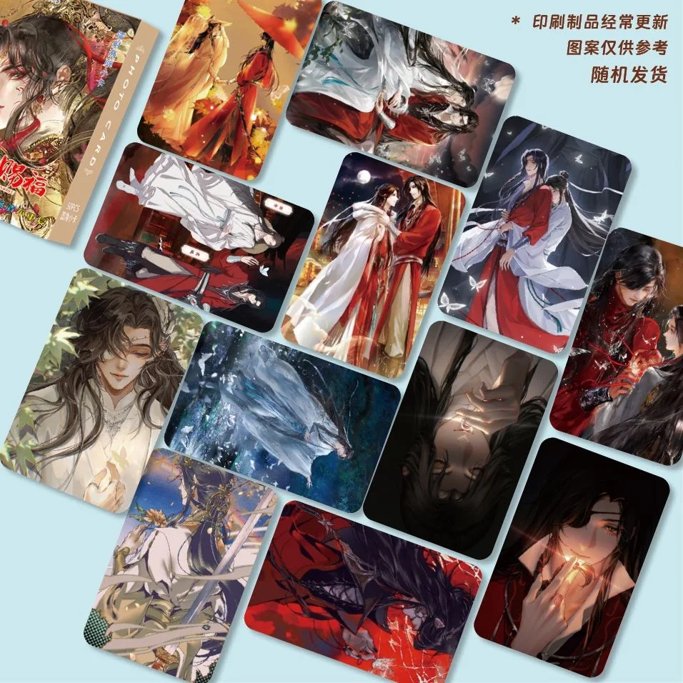 Comics Photo Cards Manga Photo Cards Photo Cards 55 Sheet/Set Heaven Official's Blessing Laser LOMO Card Tian Guan Ci Fu,Xie Lian HD Photocard Fans Collection Gift