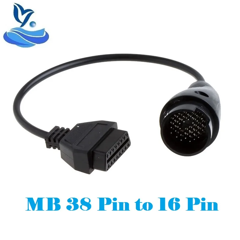 Диагностический кабель OBD2 M-ercedes 16 контактов на 38 адаптер OBDII OBD коннектор