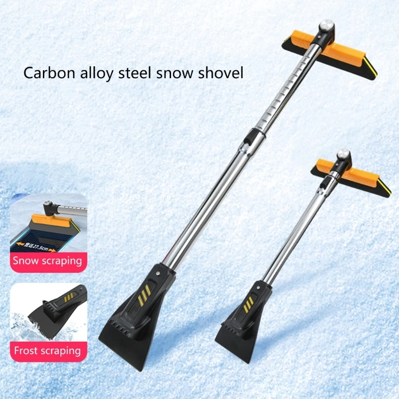Car Snow Brush Ice Scraper Snow Removal Brush Windshield Snow Broom Car RV SUV