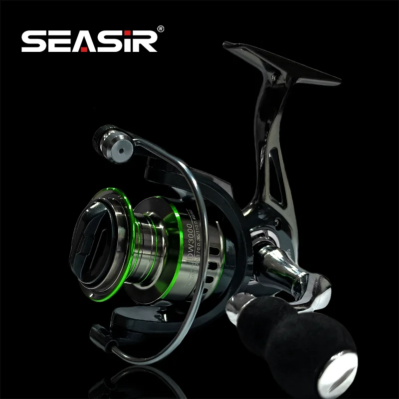 Seasir DW All Metal Spinning Fishing Reel 14+1 BB Gear Ratio Max Drag 15kg  Saltwater Fishing Wheel Cheap Designed In Japan