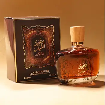 Profumo arabo in legno di sandalo Classico legno di agar e fragranza al muschio irresistibile Lunga durata Elegante affascinante Woody Eau De Parfum