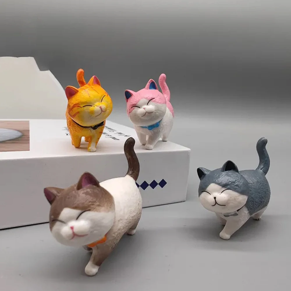 猫 ねこ 小さな 置物 9-18 個ミニ猫の装飾品かわいいかわいい子猫の置物誕生日