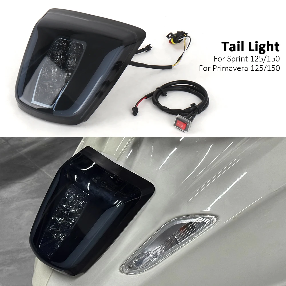 

Задний тормозной сигнал мотоцикла, фонари поворота, встроенный Новый для Vespa Sprint Primavera 150 125 SPRINT PRIMAVERA