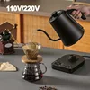 1L Electric Kettle 110V/220V Gooseneck Jug Hand brew Coffee Pot Thermo Pot Temperature-Control Heating Water Bottle Smart Teapot 1