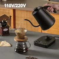 1L Electric Kettle 110V/220V Gooseneck Jug Hand brew Coffee Pot Thermo Pot Temperature-Control Heating Water Bottle Smart Teapot 1