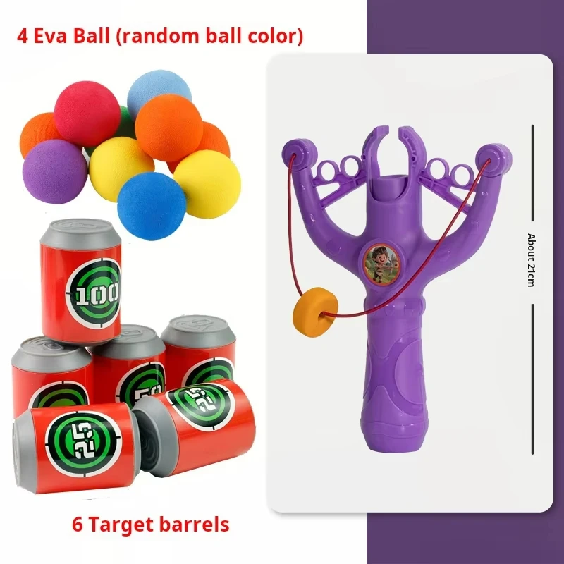 Montessori Toys Sports Slingshot Game With Sticky Balls For Kids Educational Hand Eye Coordination Training Toy