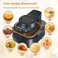 New Visual Air Fryer Home Intelligent 9L Large-Capacity Automatic Air Fryer Without Oil Intelligent Oven Integrated Machine 2