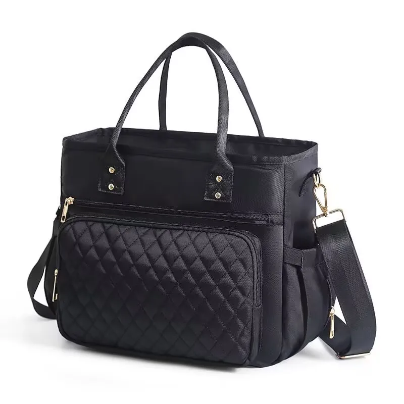 Large Capacity Travel Picnic Handheld Storage Bag Waterproof Leaky Proof Wear Resistant Crossbody Multi Functional Mommy Bag﻿