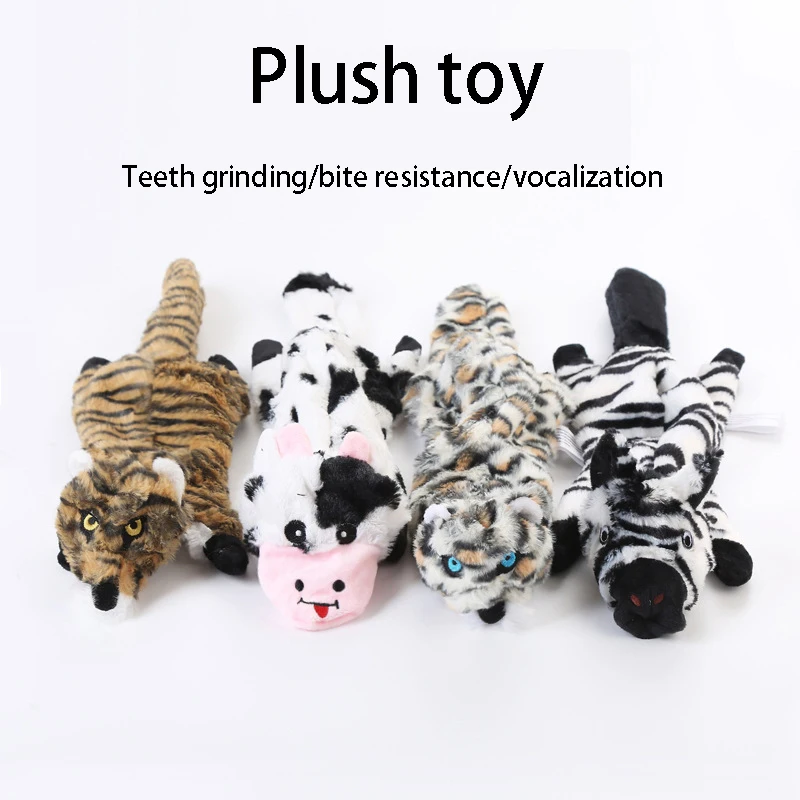

Anti Real Animal Skin Bag Dog Toy Biting And Making Sound Plush Toys Wholesale Of Animal Shaped Pet Products Dog Accessories