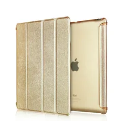 Premium Leather Smart Magnetic Stand Case for iPad Air - Flip Cover Design (For iPad 9.7 Gold)