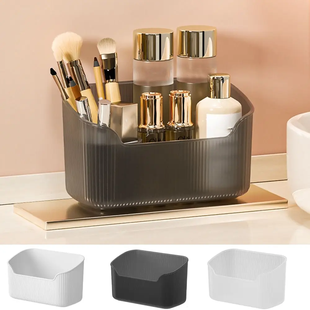 Desktop Cosmetics Storage Box Toiletries Cotton Swab Container Bathroom Accessories Brushes Makeup Organizer Case Lipsticks Box 4
