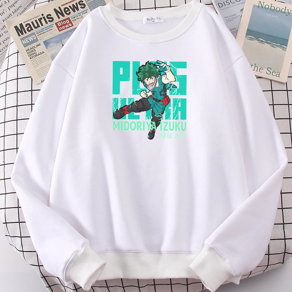 

Comfortable Casual Clothes My Hero Academia Anime Plus Ultra Smash Print Mens Hoodie Warm Fashion Men Hoodies Oversized Hoody