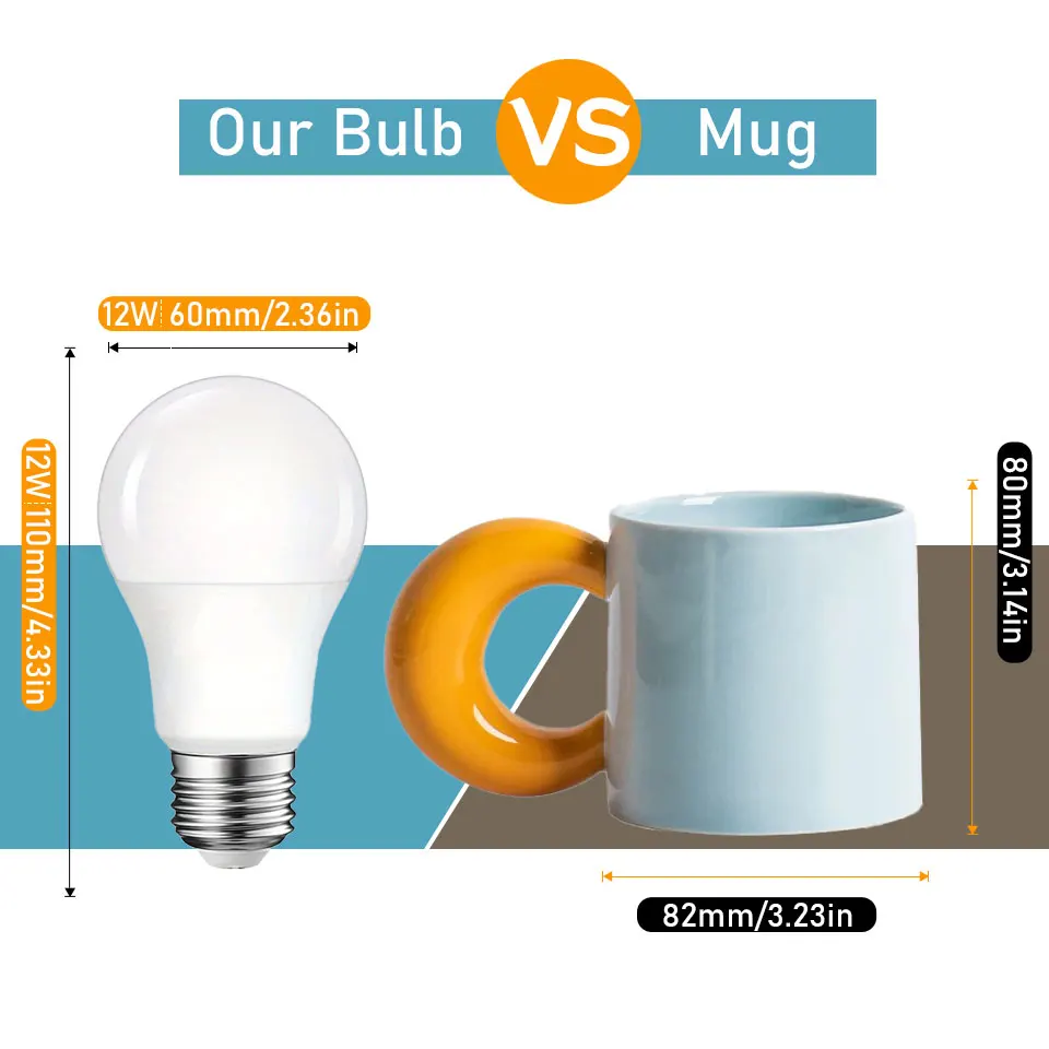 6PCS LED Bulb B22 E27 E14 3W 6W 9W 12W 15W 20W 220V for Home LED Light Easy to Install and Durable Suitable for Living Room