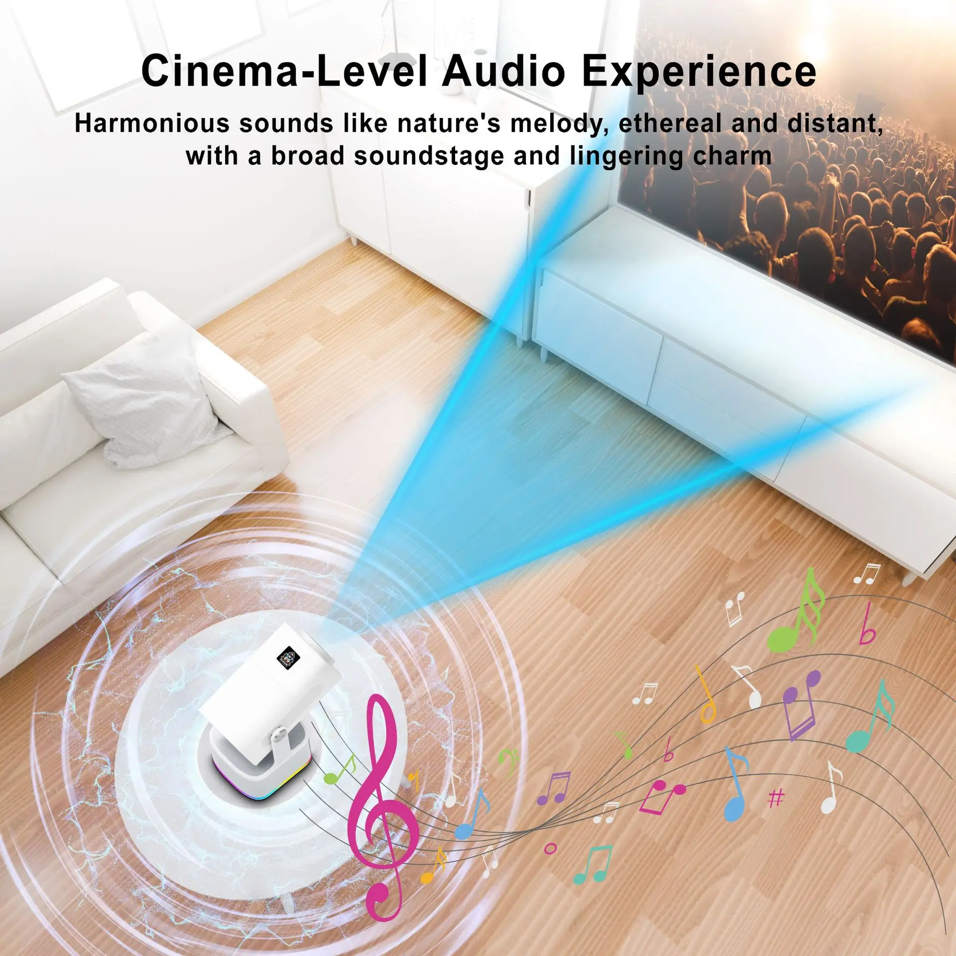 NEW HCS350PLUS Android14 Projector H713 8GB ROM 4k Supports WiFi6 Portable LED Gaming 3D Retro Classic Games karaoke stereo