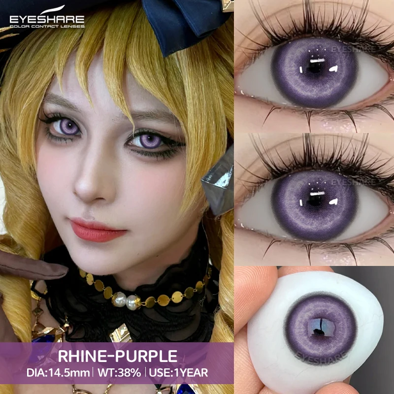 Vibrant Anime Cosplay Color Contact Lenses for Halloween Makeup – Fast Shipping
