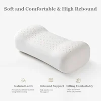 JFLEGAL Latex Pillow Office Siesta Portable Odorless Small Pillow 85% Natural Rubber Student Sleeping Cushion Pillow Almohada 2