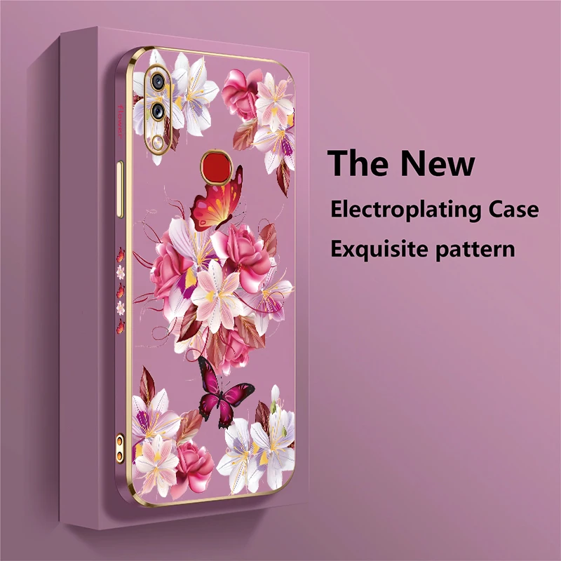 Vibrant Floral Plating Phone Case Cover