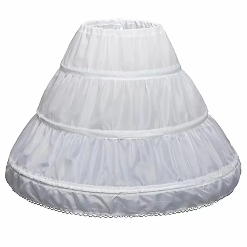 Girls Flower Girl Underskirt Wedding Underskirt Vintage Underskirt Lolita Petticoat Wedding Petticoat Petticoat Underskirt Petticoat Skirt Crinoline Petticoat with Hoop Short A-line Ball Gown