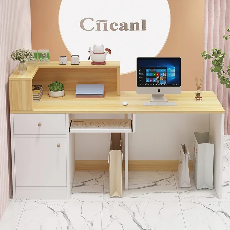 Small Desks Reception Desks Counter Counter Luxury Checkout Reception Front Mostrador Negocio Commercial Furniture