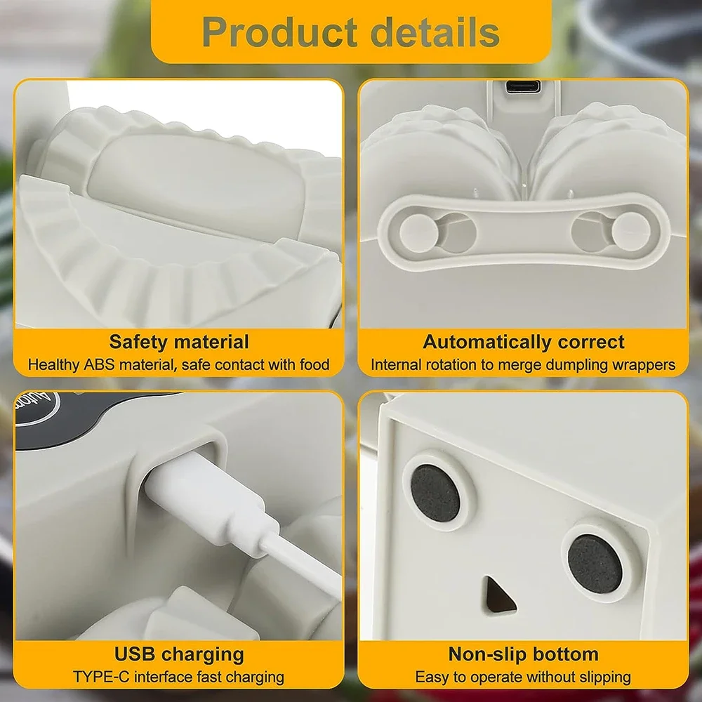 Electric Dumpling Maker Machine Double Head Dumpling Mould Automatic Press Skin Mould Manual Accessories Kitchen Tool dumpling maker