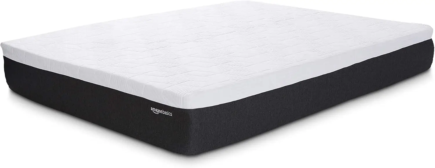 Gel Memory Foam Mattress, Firm, Cooling, Queen Size Mattress, CertiPUR-US Certified, 80 x 60 x 12 inches, White/Dark Gray 5