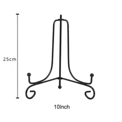 Black Iron Decorative Display Stand and Easel (10Inch)
