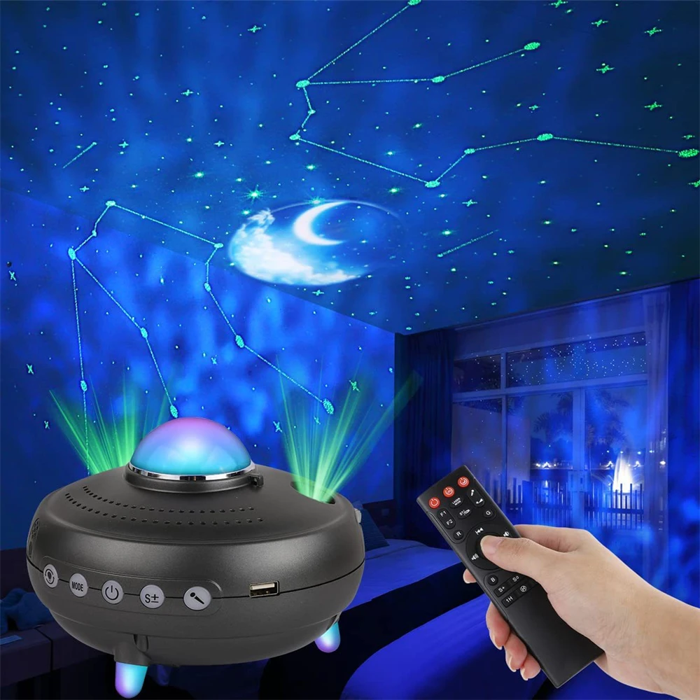 LED Star Galaxy Projector Starry Night Light Built-in Bluetooth-Speaker For Home Bedroom Decoration Kids Valentine's Daygift - AliExpress