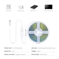ZigBee COB LED Strip Smart Tuya Alexa Lights USB 5V Dimmable Neon LED Tape With Wifi Dimmer Controller Bedroom Room Kitchen Deco - Image 2