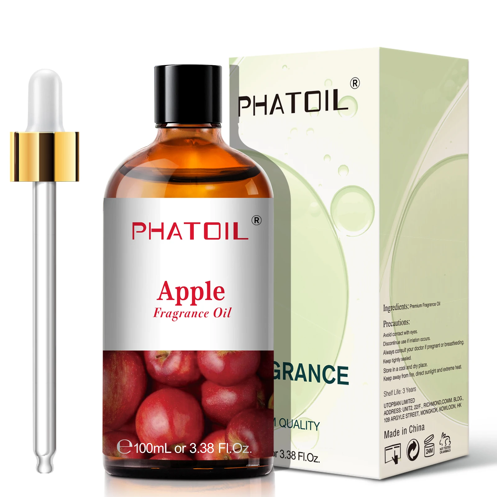 thumbnail image 1 of PHATOIL 100ml aceite aromático frutado dulce para hacer velas difusores-aceite aromático de coco y vainilla fresa limón melocotón pera, 1 of 5