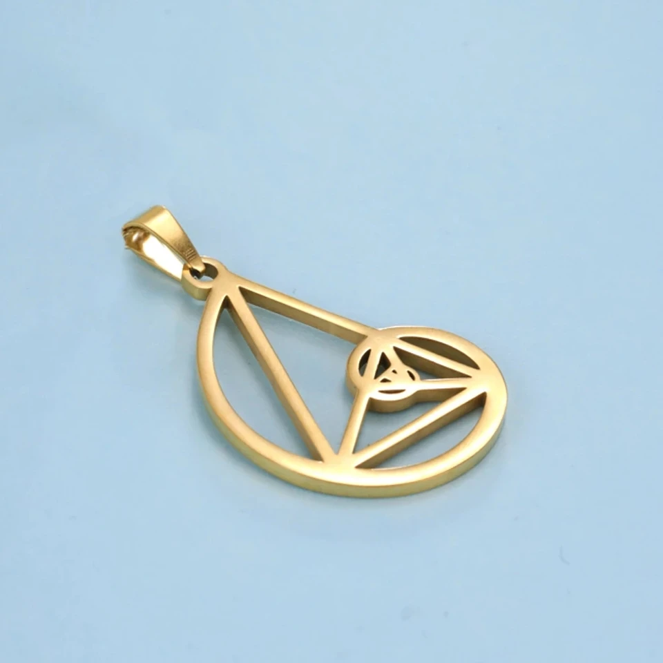 Collana Fibonacci con rapporto aureo, ciondolo a spirale