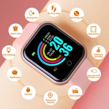 

Smart Watch Heart Rate Digital Electronic Blood Pressure Sport Kid for Android IOS Women Men Band Connected Watch Child Y68